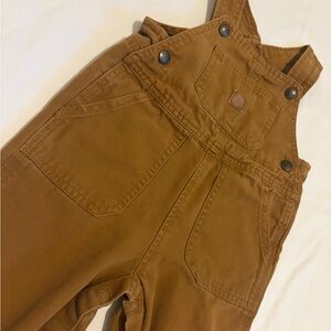 Brown Overalls with Pocket Detail